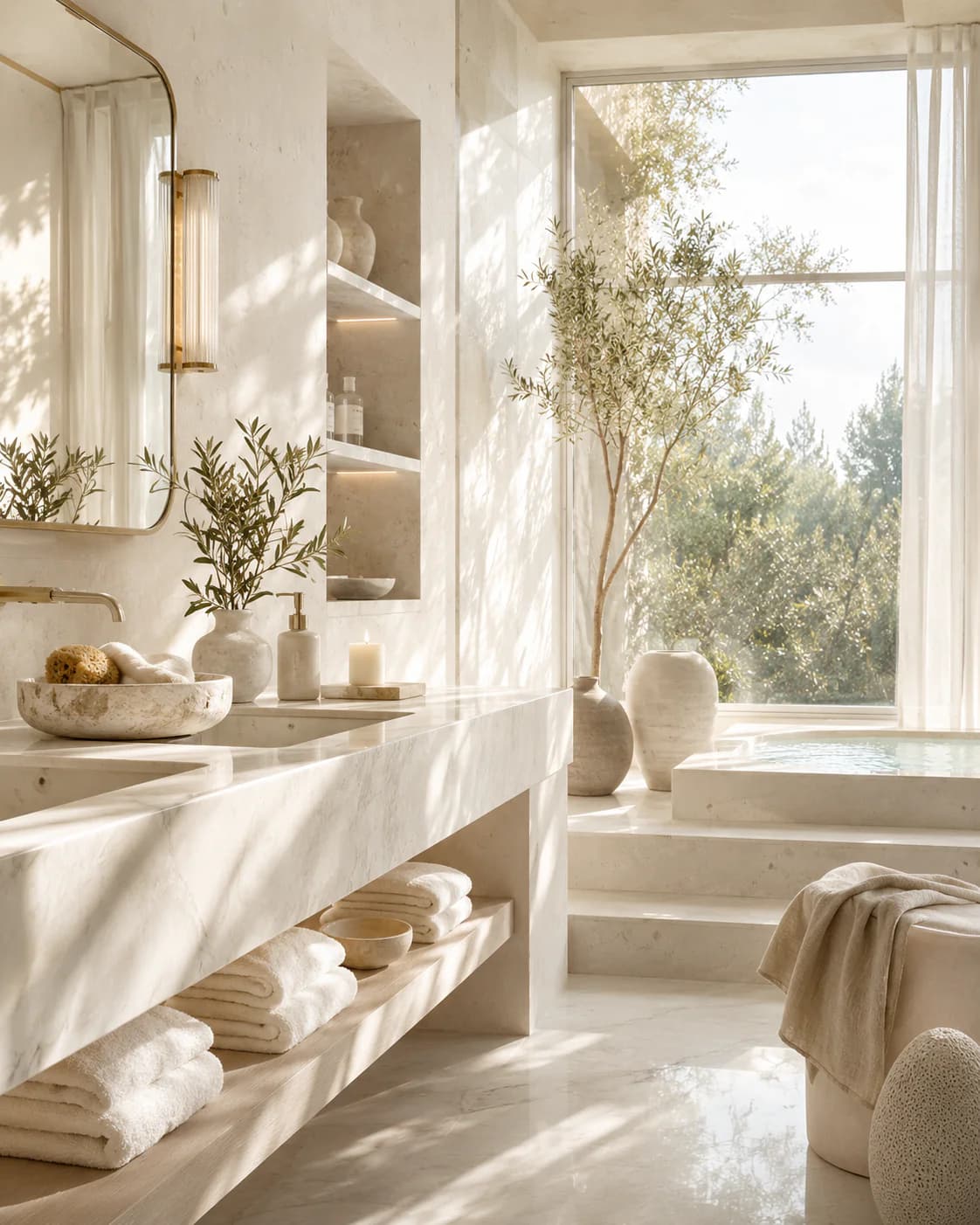 Bagno spa coreano luxury per rituale quotidiano di benessere