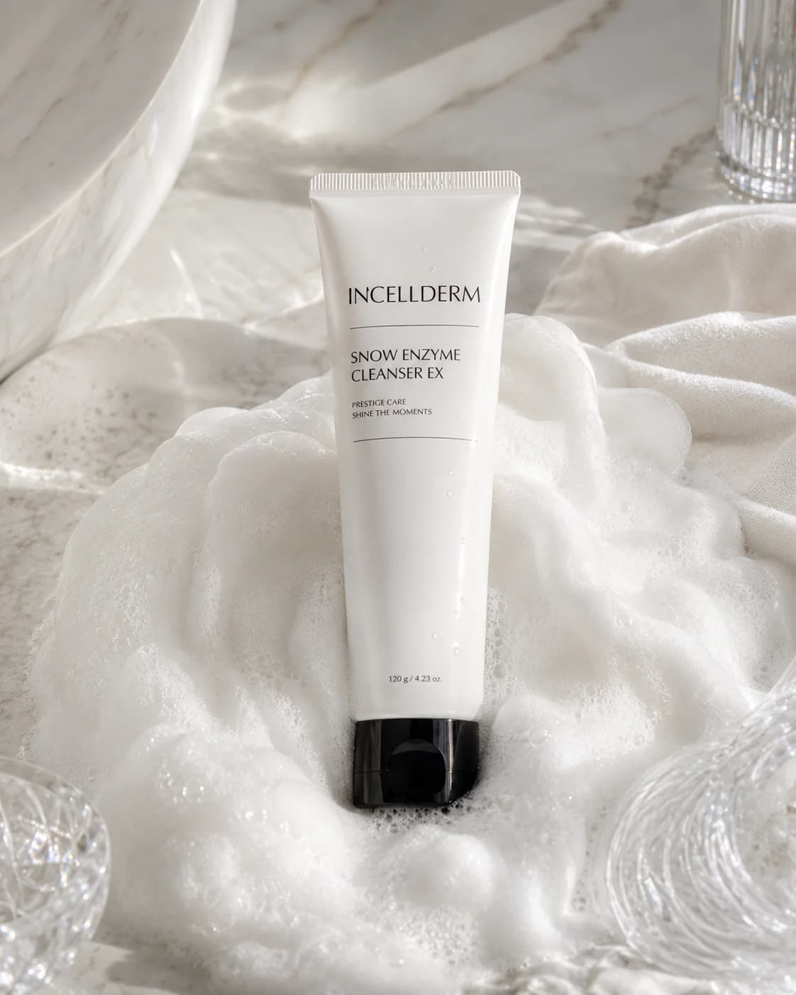 Snow Enzyme Cleanser EX schiuma ricca per skincare coreana